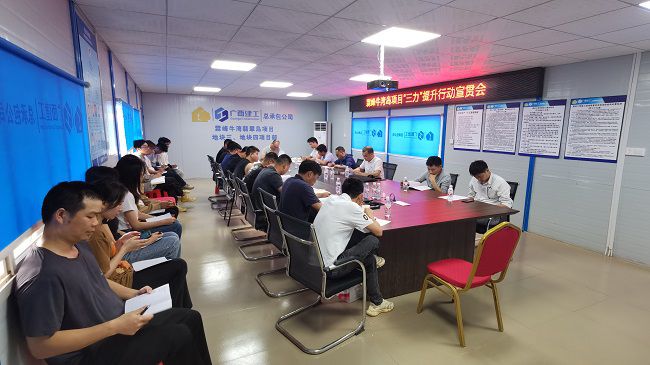 分公司党支部书记、副总司理胡海云深入牛湾岛项目宣贯《“三力”提升行动》。。唬唬；；菩奘 摄修图）.jpg